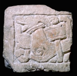 Gravierte Wikinger-Grabplatte im Jellinge-Stil aus York von York Master