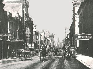 George Street, Sydney, Australien, 1895 von York and Son