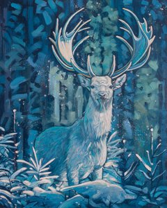 Frostiger Hirsch von Yue Zeng