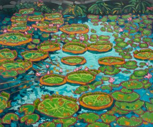 Seerosen-Teich Blau, 2023