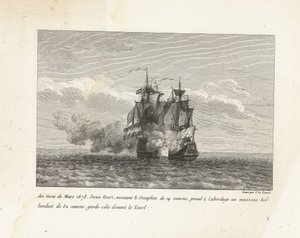 Jan Bart erobert eine holländische Fregatte, 1678