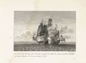 Jan Bart erobert eine holländische Fregatte bei Texel, 1675 von Yves Marie Le Gouaz