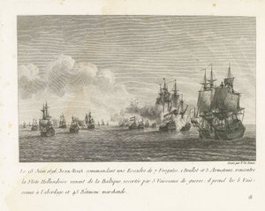 Zusammenstoß zwischen einer Flotte unter Jan Bart und einer holländischen Flotte, 1696