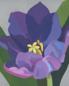 Lebendige Lila Blume von Yvonne Gustafsson
