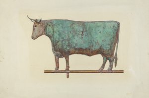 Stier-Wetterfahne, um 1941