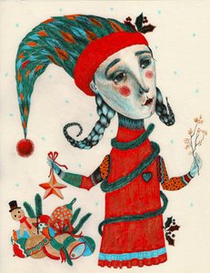 Weihnachts-Elfe, 2020 von Sabina Nedelcheva Williams