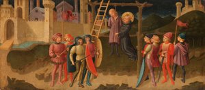 Der heilige Nikolaus von Tolentino rettet einen Gehängten