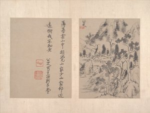 Album mit verschiedenen Gemälden