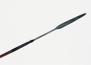 Assegai, geborgen in der Nähe des Körpers des Prinzen Imperial