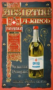 Werbung für Absinth Junod, ca. 1900