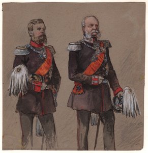 Alexander II. von Russland und Wilhelm II. von Preußen