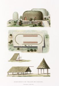 Architektur Gebäude im Dorf Likiliki von Frederick (attr. to) Barnard