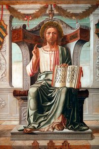 Christus segnet, Retter der Welt von Maestro del Cattaver