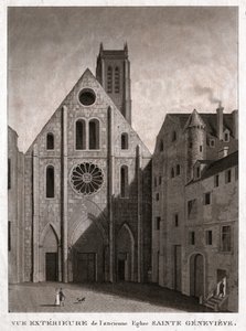 Kirche Sainte Genevieve, frühes 19. Jahrhundert von . .