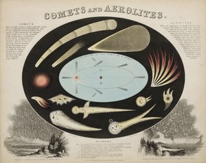 Kometen und Aeroliten (Meteore), ca. 1851 von John Pardon