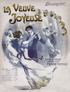 Paare tanzen den Walzer Ballsirenen, ca. 1910 (Illustration)