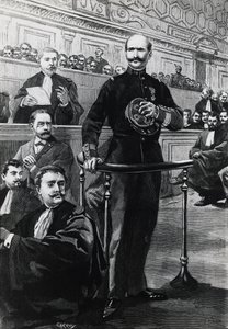 Absetzung von Kommandant Charles Walsin-Esterhazy während des Prozesses gegen Emile Zola von Georg Carl Heinrich Dollmann