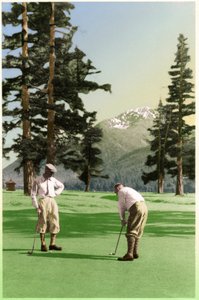 Golf in St. Moritz, ca. 1930