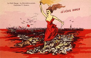 Le Peril Rouge - Die soziale Revolution, ca. 1910 von Frederick (attr. to) Barnard