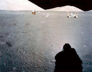 Bemannte Raumfahrt, USA, Apollo 17 Apollo 17 Mondbasis bei Taurus Littrow von Ferdinand Georg Waldmuller