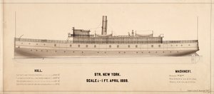 New York (Dampfschiff: 1889) Pläne von . .