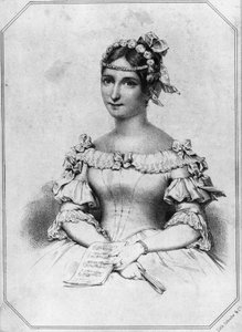 Porträt von Laura Cinti-Damoreau (1801-1863), französische Sopranistin, Lithographie von William Walcutt