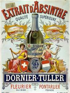 Werbung für Absinth D