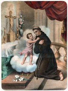 Der heilige Antonius von Padua (Gravur) von . .
