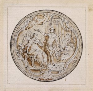 Studie eines ornamentalen Designs für ein Uhrengehäuse, von Moser, England