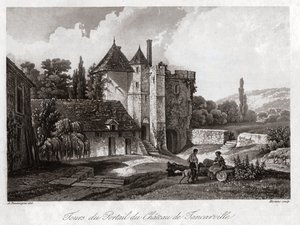 Das Schloss von Tancarville (Gravur) von . .