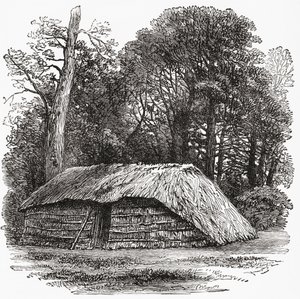 Die Hütte, in der Sir David Livingstone am 1. Mai 1873 starb von . .