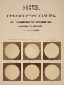 Die Sonne, fotografiert mit einem Dallmeyer-Heliographen, Vilnius, Litauen