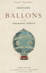Titelseite von Tissandiers Buch über das Ballonfahren
