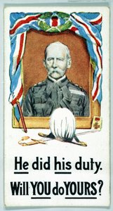 Vereinigtes Königreich: Zigarettenkarten - WW1 Rekrutierung von Ferdinand Georg Waldmuller