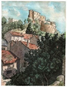 Dorf mit Schloss