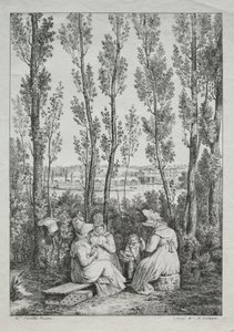 Das Picknick von after Alexandre Moitte
