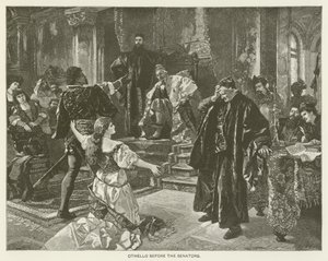 Othello vor den Senatoren von after Carl Ludwig Friedrich Becker