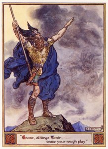 Hört auf, seltsame Vanir, hört auf mit eurem groben Spiel von after Charles Edmund Brock