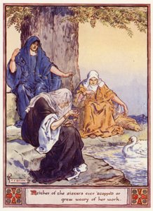 Keine der Schwestern hörte jemals auf oder wurde müde von ihrer Arbeit von after Charles Edmund Brock