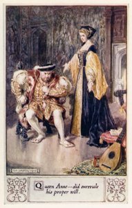Königin Anne überstimmte seinen eigenen Willen von after Charles Edmund Brock