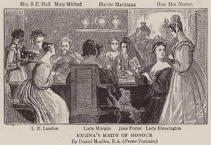 Reginas Ehrendamen von after Daniel Maclise