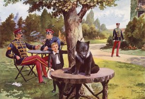 Teddy, der Haustierbär der 11. Husaren