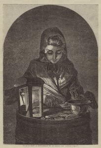 Der 4. August, eine Austernfrau des letzten Jahrhunderts von after Edmond Morin