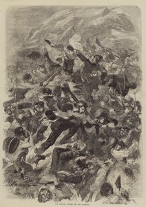 Der englische Angriff auf die Steinbrüche von after Edmond Morin