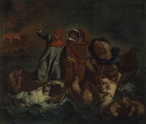 Dantes Bark von after Eugène Delacroix