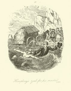 Illustration für Humphry Clinker von Tobias Smollett