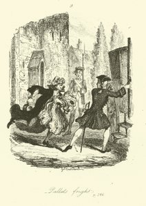 Illustration für Peregrine Pickle von Tobias Smollett von after George Cruikshank