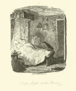 Illustration für Roderick Random von Tobias Smollett von after George Cruikshank