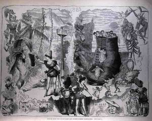 Szenen aus den Drury Lane und Covent Garden Pantomimen