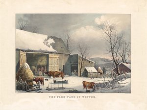 Der Bauernhof im Winter von after George Henry Durrie